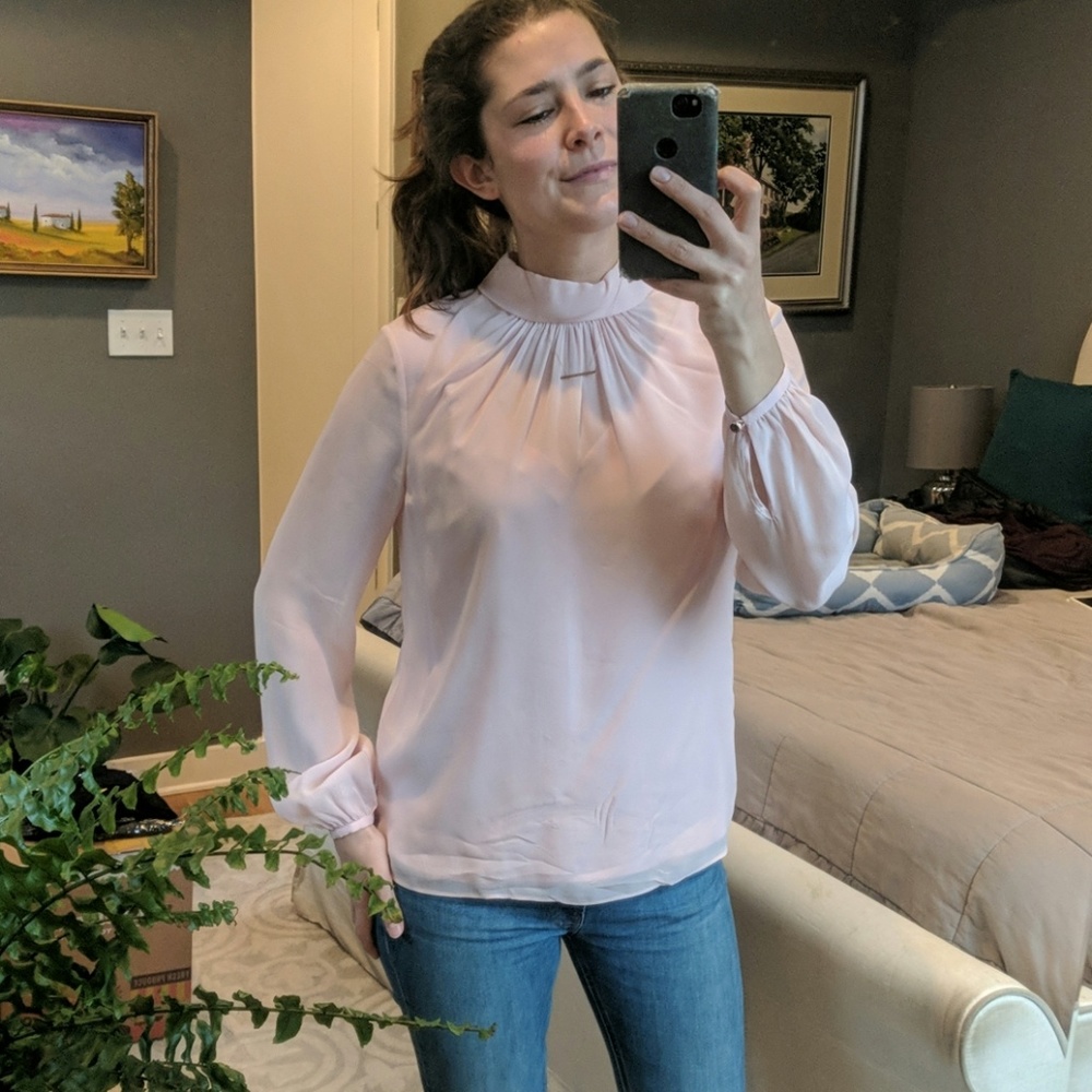Ted Baker Pink Silk Blouse